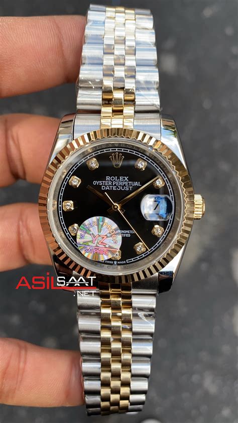 rolex bayan taşlı saat|Rolex Lady.